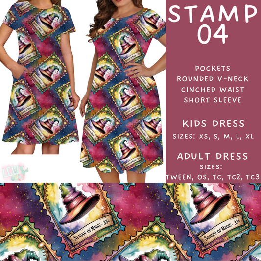 Batch #465 - Magical Character Stamps - Closes 12/19 - ETA mid Feb - Stamp 04 Womens & Girls Dresses