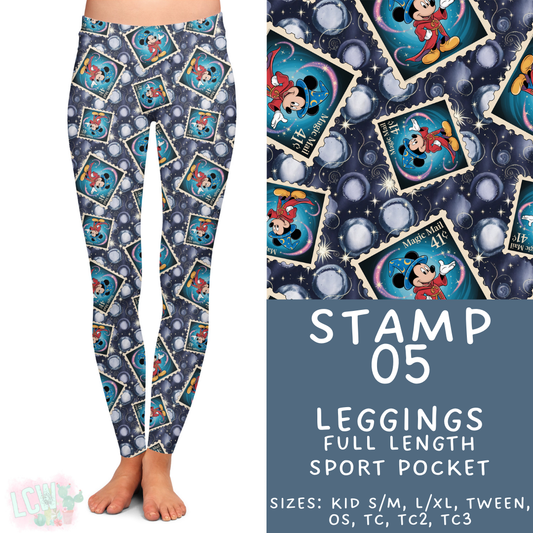 Batch #465 - Magical Character Stamps - Closes 12/19 - ETA mid Feb - Stamp 05 Full Length Leggings