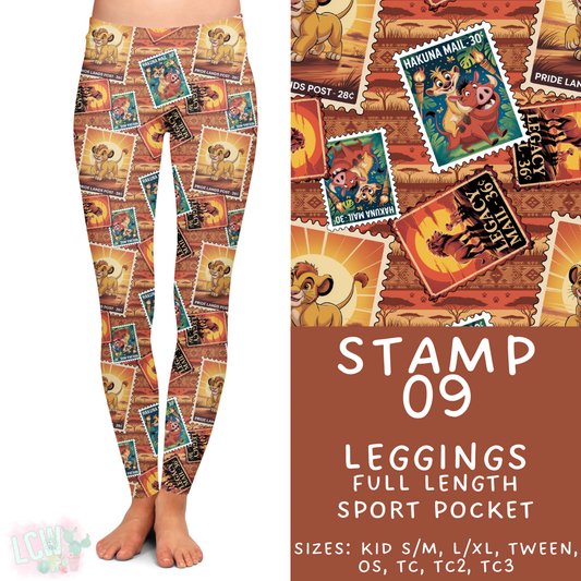 Batch #465 - Magical Character Stamps - Closes 12/19 - ETA mid Feb - Stamp 09 Full Length Leggings