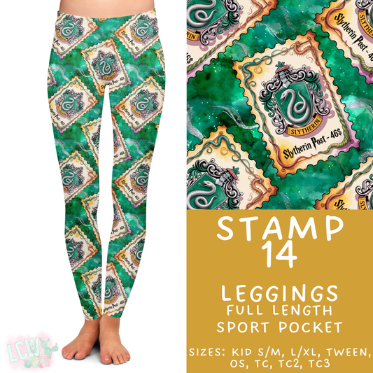 Batch #465 - Magical Character Stamps - Closes 12/19 - ETA mid Feb - Stamp 14 Full Length Leggings