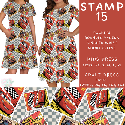 Batch #465 - Magical Character Stamps - Closes 12/19 - ETA mid Feb - Stamp 15 Womens & Girls Dresses
