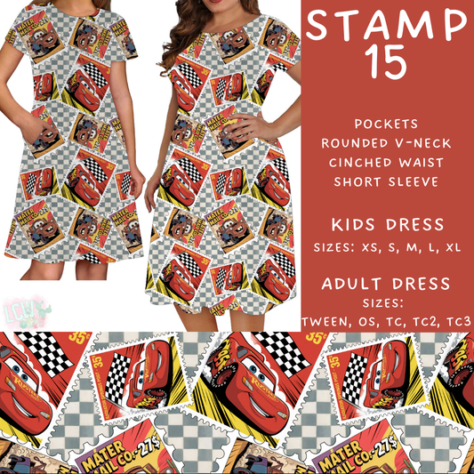 Batch #465 - Magical Character Stamps - Closes 12/19 - ETA mid Feb - Stamp 15 Womens & Girls Dresses