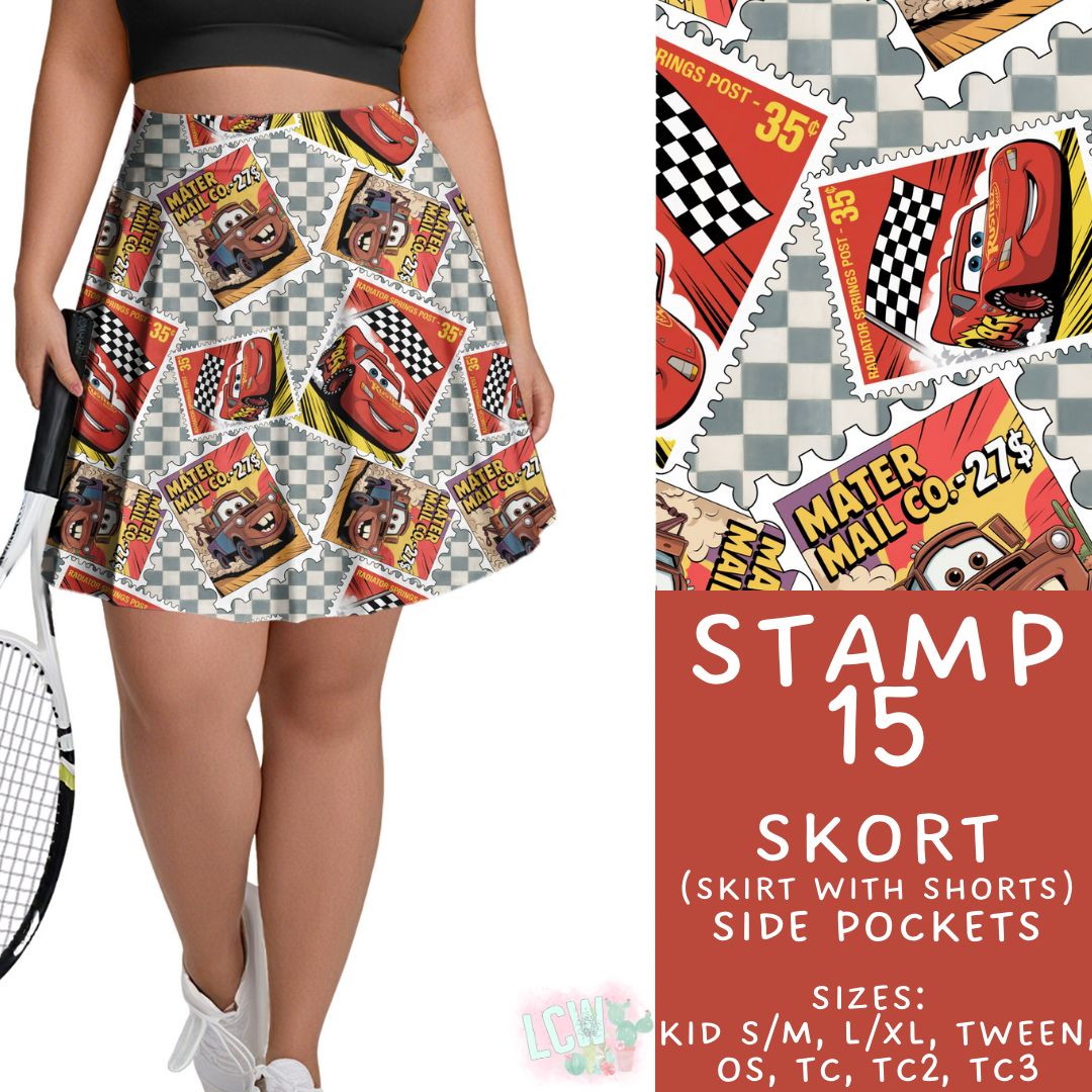 Batch #465 - Magical Character Stamps - Closes 12/19 - ETA mid Feb - Stamp 15 Skort