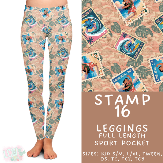 Batch #465 - Magical Character Stamps - Closes 12/19 - ETA mid Feb - Stamp 16 Full Length Leggings