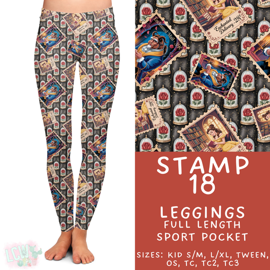 Batch #465 - Magical Character Stamps - Closes 12/19 - ETA mid Feb - Stamp 18 Full Length Leggings
