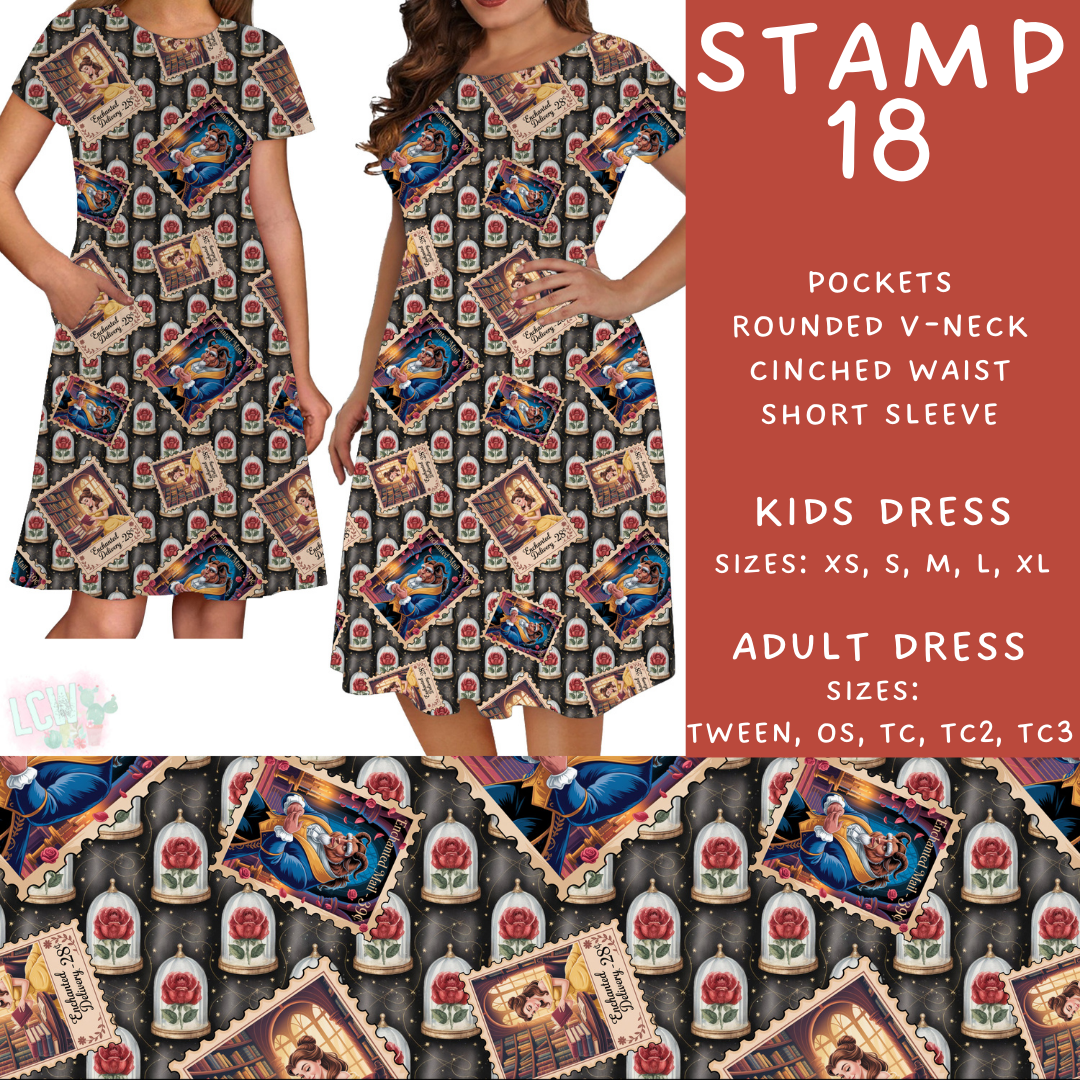 Batch #465 - Magical Character Stamps - Closes 12/19 - ETA mid Feb - Stamp 18 Womens & Girls Dresses