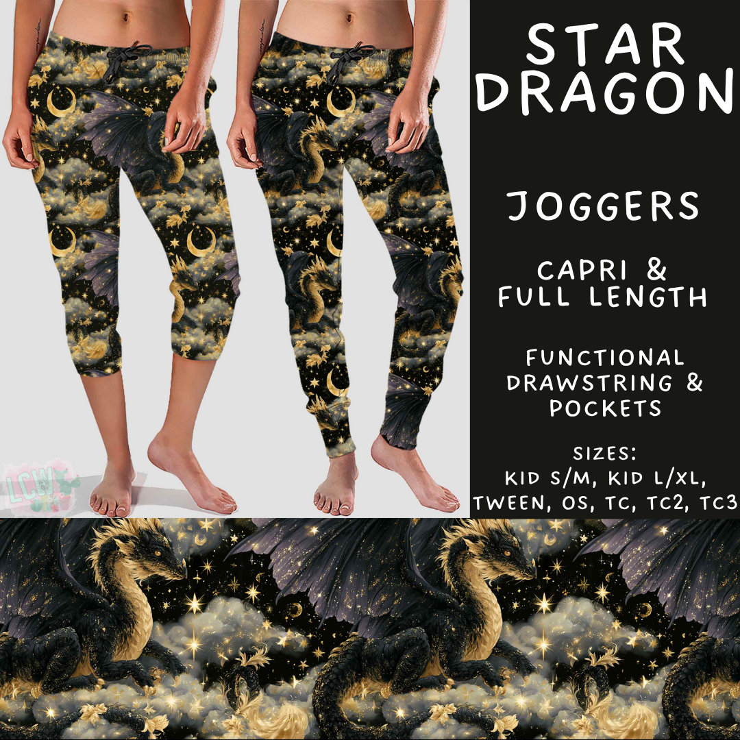 Batch #578 - July Request Run - Closes 8/31 - ETA late October - Star Dragon Full and Capri Length Joggers