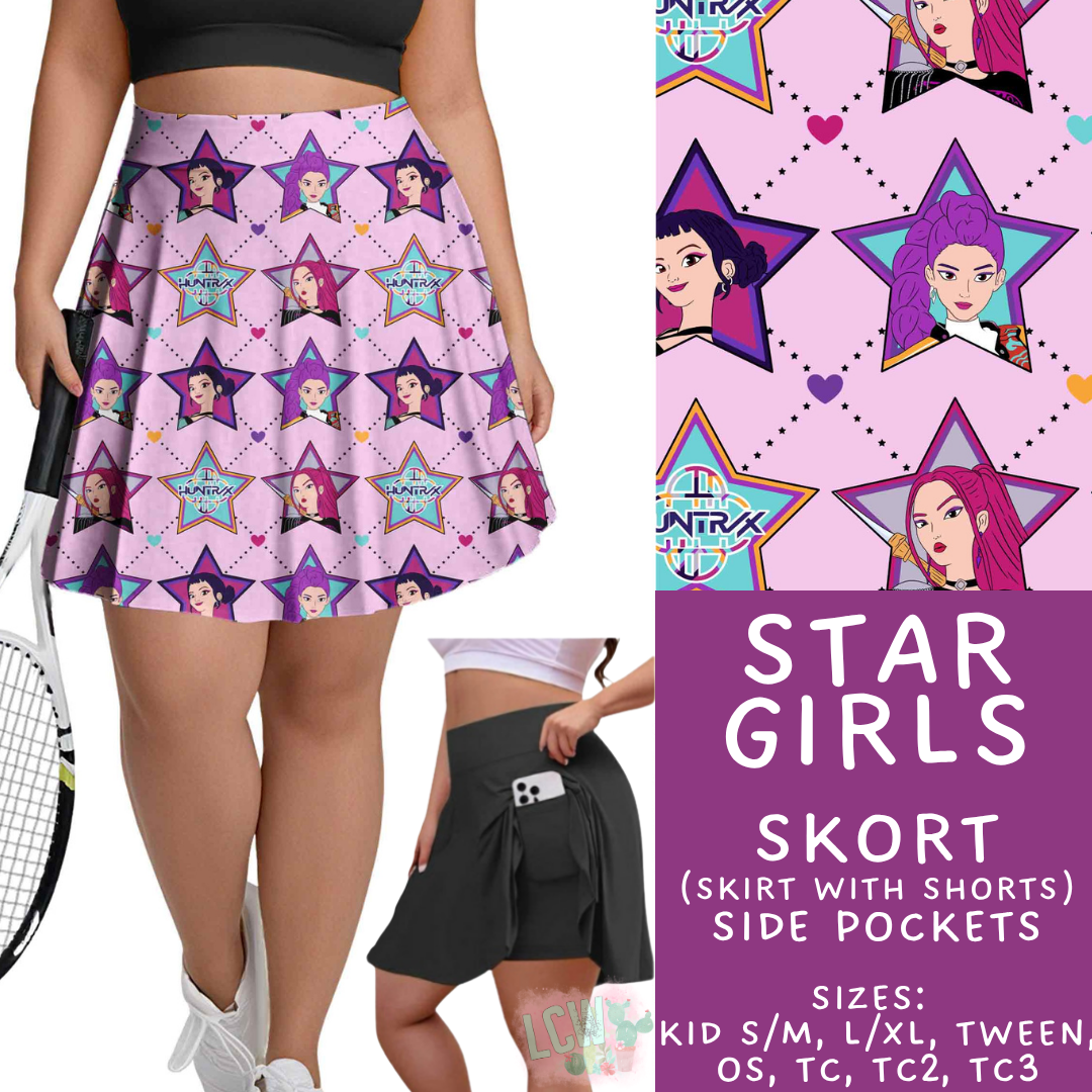 Batch #531 - Cool Characters 15 - Closes 5/18 - ETA late July - Star Girls Skort