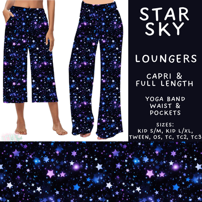 Batch #592 -  Fun Run 27 - Closes 9/30 - ETA late Nov - Star Sky Capri and Full Length Loungers