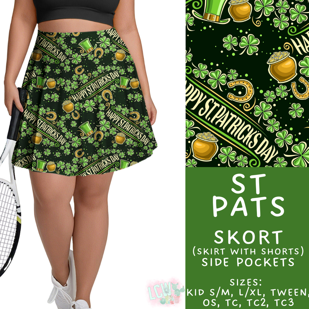Batch #464 - Lucky Charm Collection - Closes 12/17 - ETA early Feb - St Pats Skort
