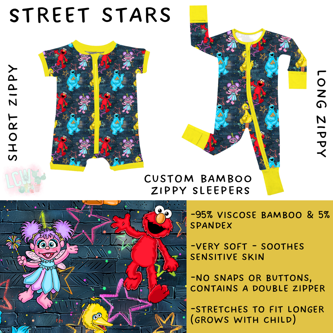 Ready To Ship - Street Stars Zippy - 6-12 month and 2T