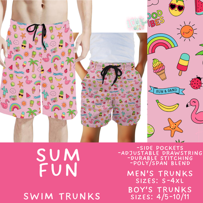 Batch #543 - Pool Party 2 - Closes 6/15 - ETA early/mid August - Sum Fun Boys' & Men's Swim Trunks