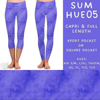 Batch #537 - Summer Hues - Closes 6/1 - ETA early August - Sum Hues05 Full and Capri Length Leggings