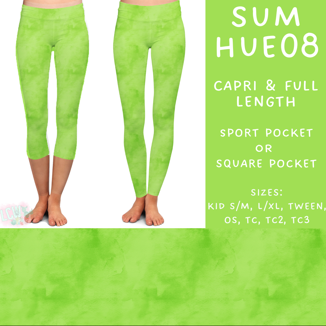 Batch #537 - Summer Hues - Closes 6/1 - ETA early August - Sum Hues08 Full and Capri Length Leggings