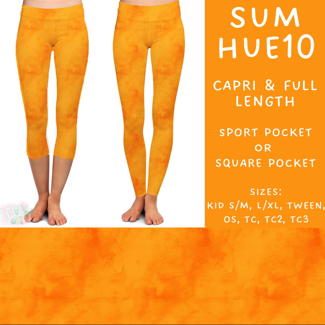 Batch #537 - Summer Hues - Closes 6/1 - ETA early August - Sum Hues10 Full and Capri Length Leggings