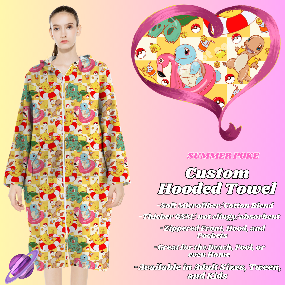 SUMMER POKE - HOODED TOWELS 2 PREORDER CLOSING 2/28