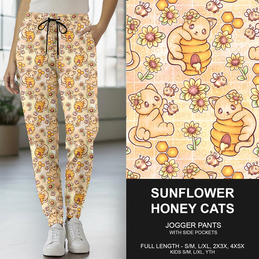 B267 - Preorder Sunflower Honey Cats Joggers (Closes 12/21. ETA late Feb.)