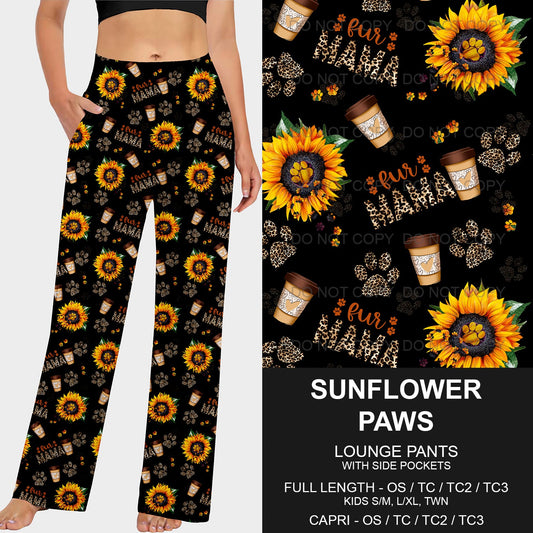 B206 - Preorder Sunflower Paws Lounge Pants (Closes 1/19. ETA: mid April)