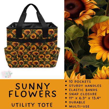 Batch #549 - Utility Tote 2 - Closes 6/29 - ETA late August - Sunny Flowers Utility Tote