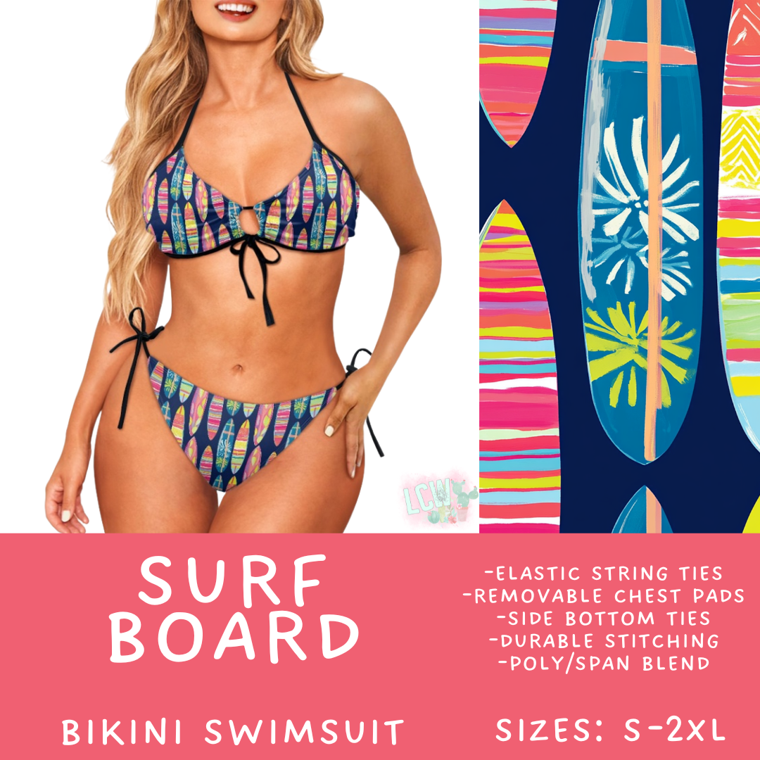 Batch #543 - Pool Party 2 - Closes 6/15 - ETA early/mid August - Surf Board Women's 2 Piece Bikini