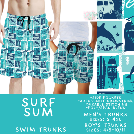 Batch #543 - Pool Party 2 - Closes 6/15 - ETA early/mid August - Surf Sum Boys' & Men's Swim Trunks
