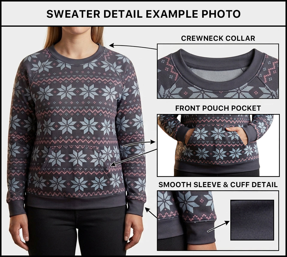 B303 - Preorder Festive Forest Friends Sweater w/ Front Pocket (Closes 7/26. ETA early Oct.)