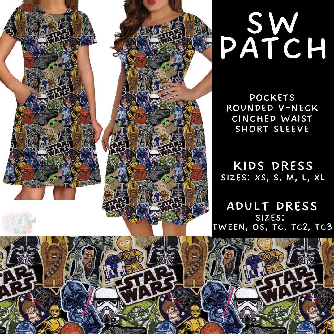 Batch #589 - August Request Run - Closes 9/23 - ETA mid/late Nov - SW Patch Adult & Kids Dresses