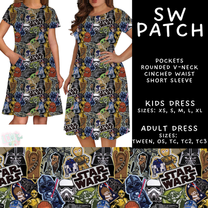 Batch #589 - August Request Run - Closes 9/23 - ETA mid/late Nov - SW Patch Adult & Kids Dresses