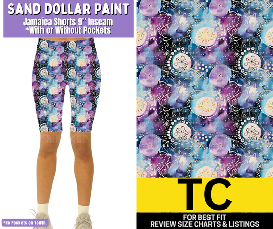 Sand Dollar Paint Jamaica Shorts w/ Pockets