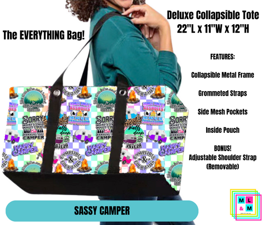 Sassy Camper Collapsible Tote