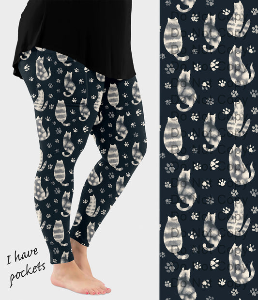 RTS - Shadow Paws Leggings w/ Pockets