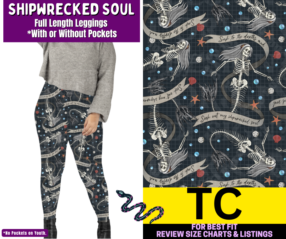 Shipwrecked Soul Full Length Leggings w/ Pockets