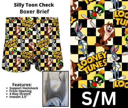 Silly Toon Check Boxer Briefs