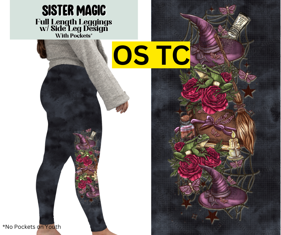 Sister Magic Full Length Leggings w/ Side Leg Designs