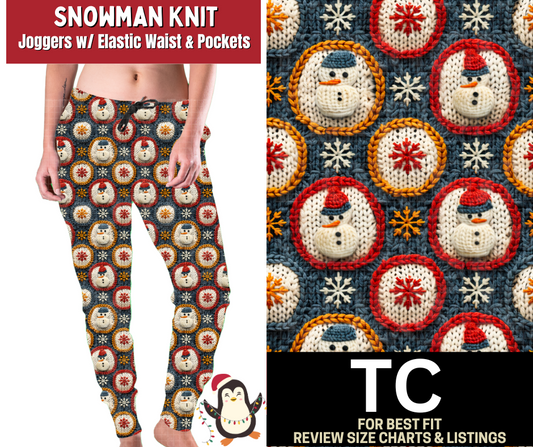 Snowman Knit Fleece Joggers