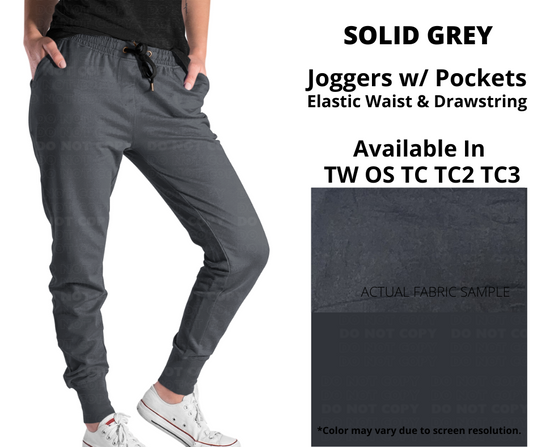 Solid Grey Joggers