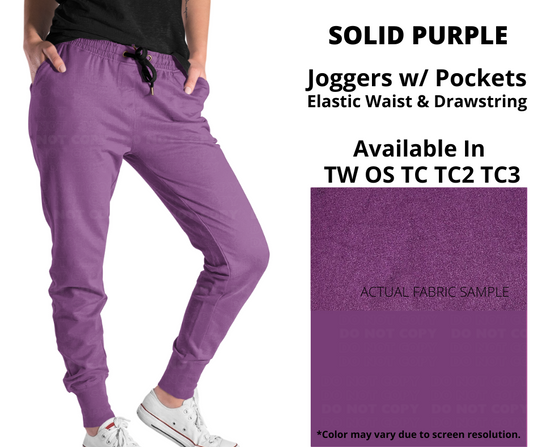 Solid Purple Joggers