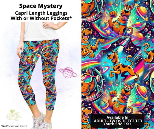 Preorder! Closes 2/3. ETA May. Space Mystery Capri Leggings w/wo Pockets