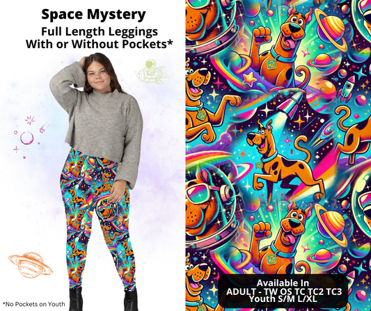 Preorder! Closes 2/3. ETA May. Space Mystery Full Length Leggings w/wo Pockets