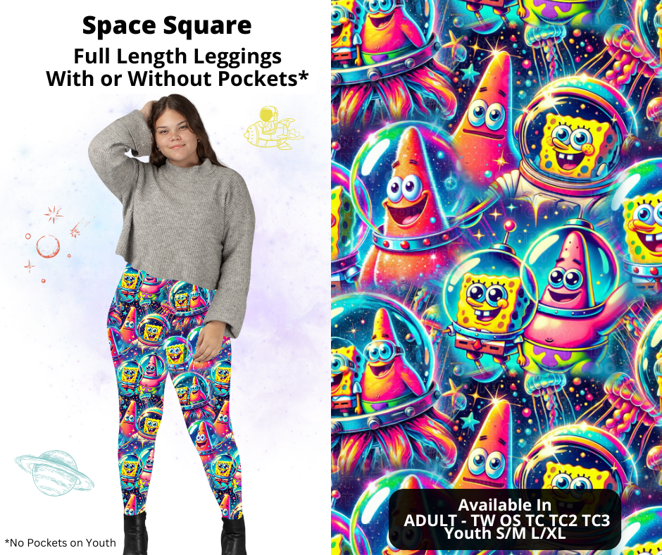 Preorder! Closes 2/3. ETA May. Space Square Full Length Leggings w/wo Pockets