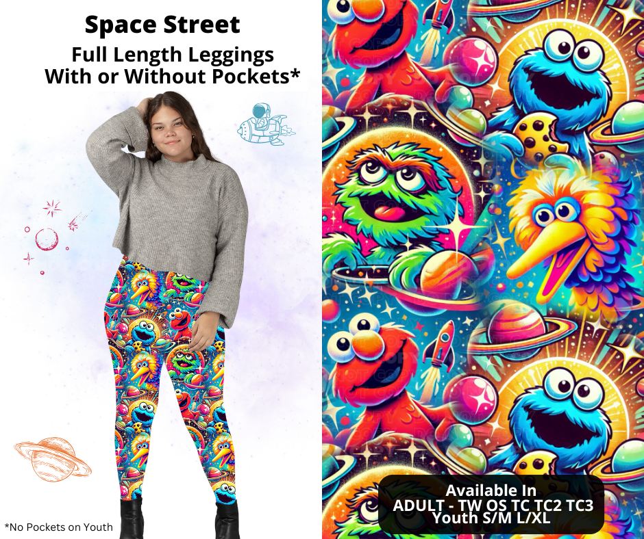 Preorder! Closes 2/3. ETA May. Space Street Full Length Leggings w/wo Pockets