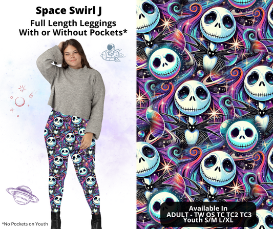 Preorder! Closes 2/3. ETA May. Space Swirl J Full Length Leggings w/wo Pockets