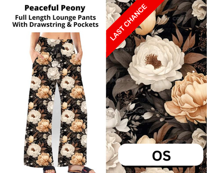 Peaceful Peony Full Length Lounge Pants