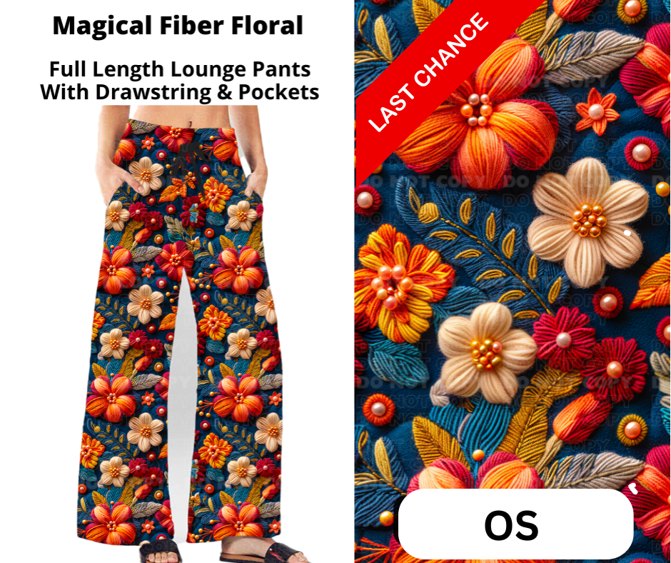 Magical Fiber Floral Full Length Lounge Pants