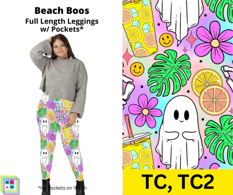 Beach Boos Full Length Leggings w/ Pockets