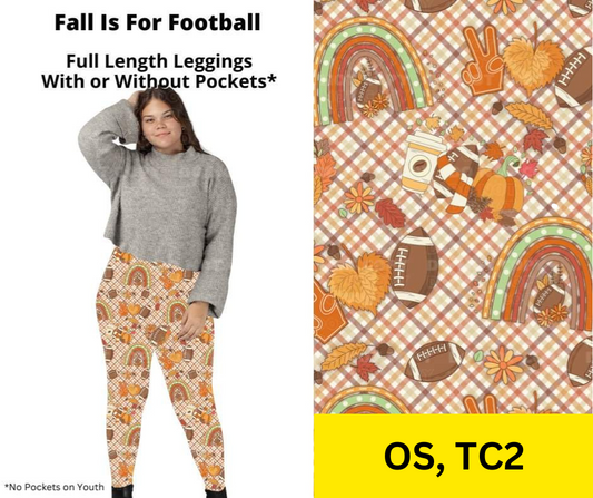 Fall Is For Football Full Length Leggings w/ Pockets