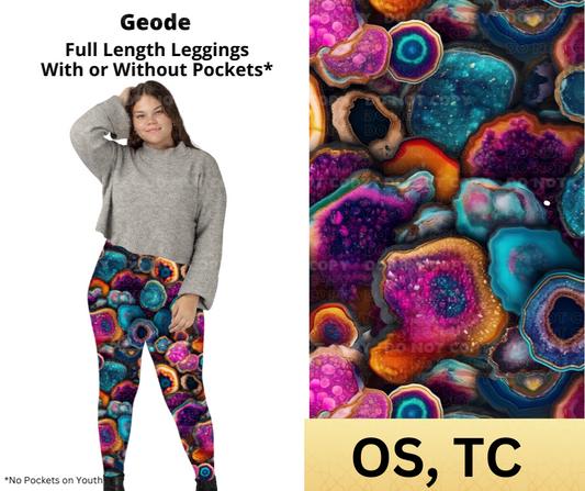 Geodes Full Length Leggings w/ Pockets