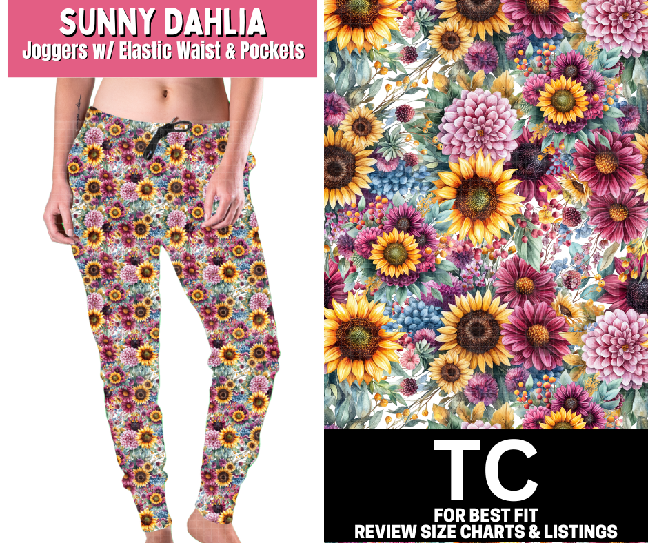 Sunny Dahlia Joggers