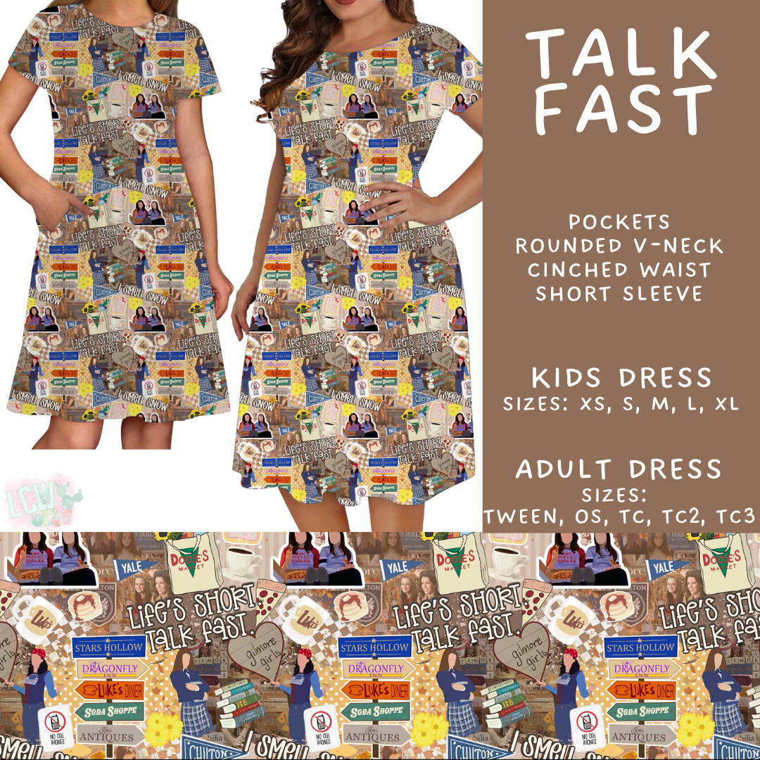 Batch #548 - May Request Run - Closes 6/26 - ETA late August - Talk Fast Adult & Kids Dresses