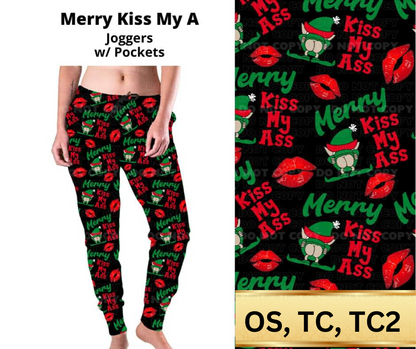 Merry Kiss My A Joggers